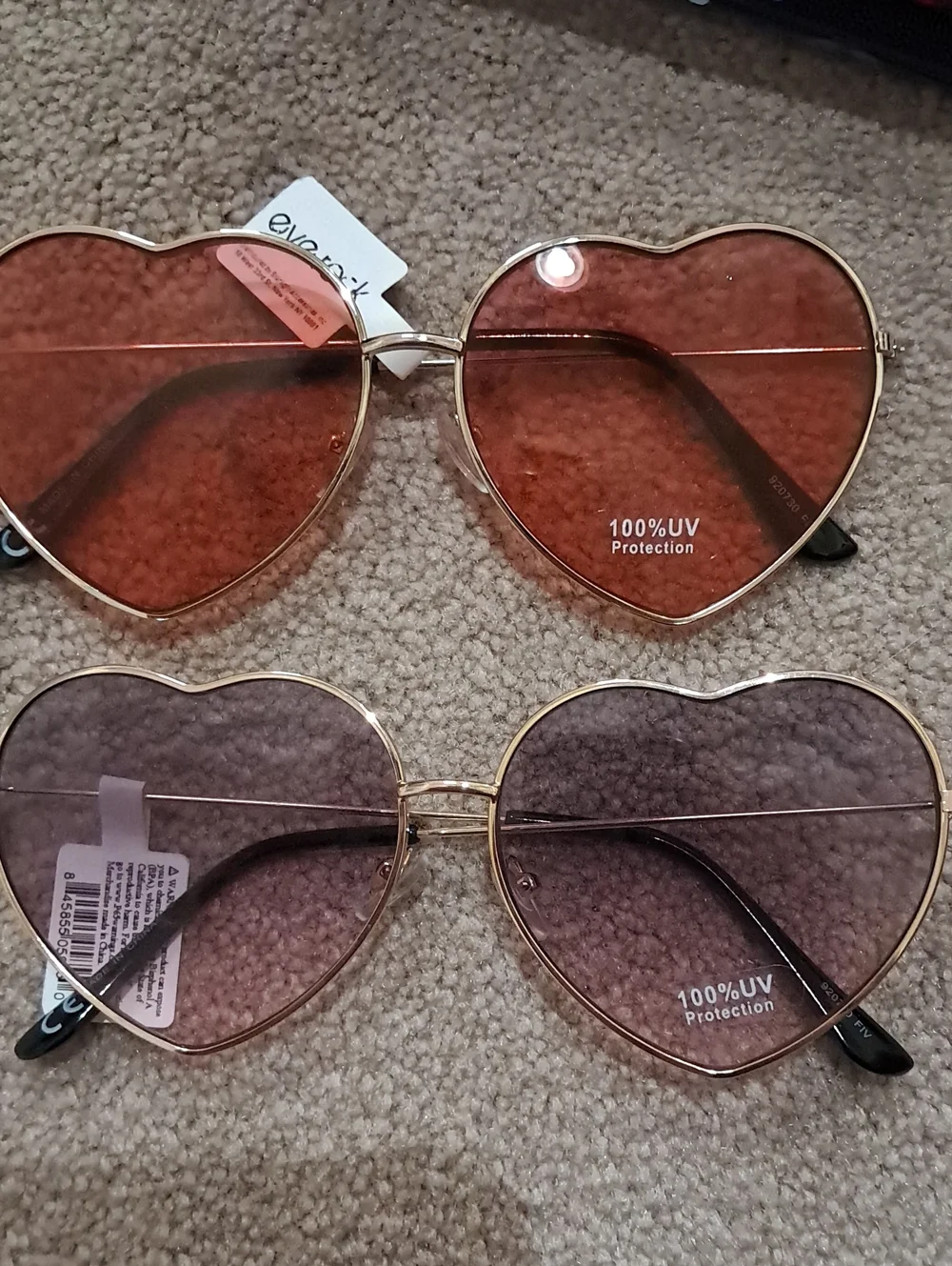 Heart-Shaped Sunglasses - Pink and Rose Lens Women’s Fashion Shades